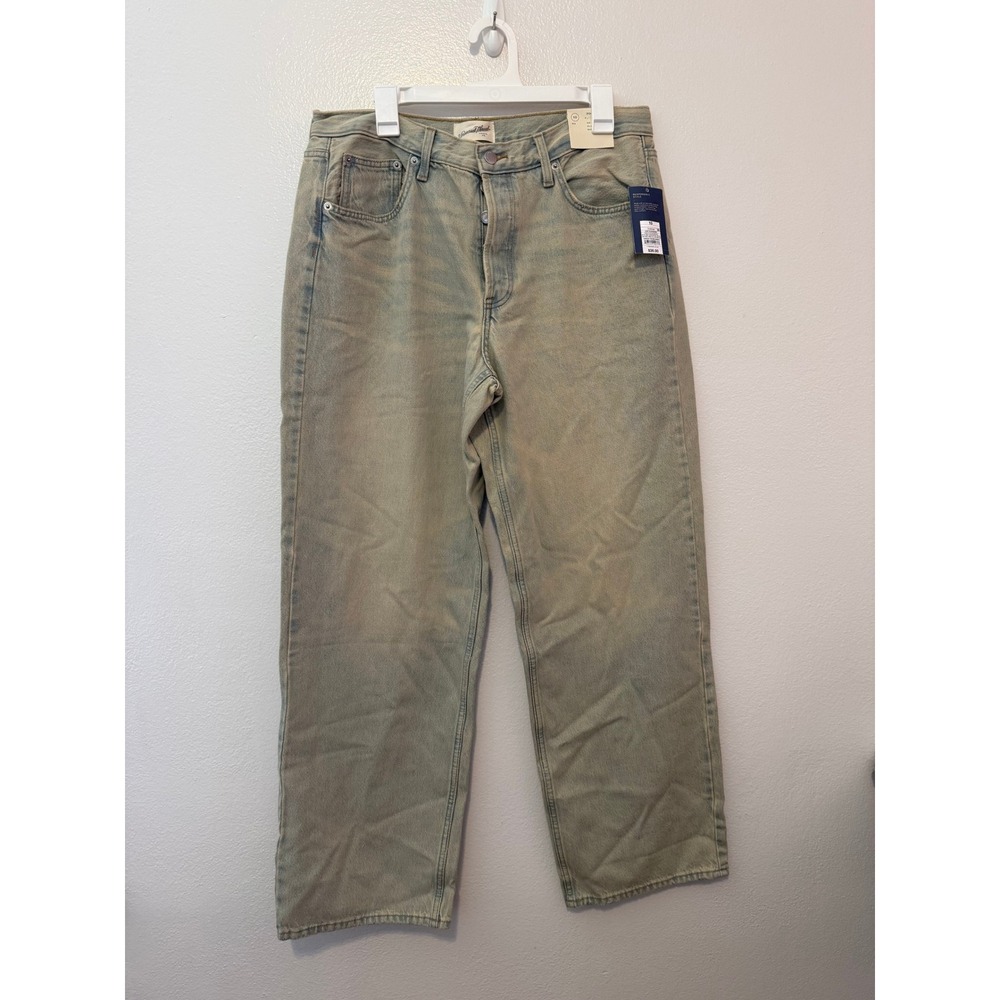 Universal Thread 90s Baggy Jeans Light Wash Tinted Mid Rise Button Fly Size 10